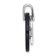 Onyx Circle & Cubic Zirconia Star Dangle Pendant in Sterling Silver, 24mm Moveable