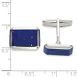 Sterling Silver Lapis Cuff Links