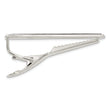 Men's Rectangle Onyx Tie Bar in Sterling Silver 42 in
