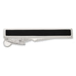 Men's Rectangle Onyx Tie Bar in Sterling Silver 42 in