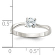 Sterling Silver CZ Ring - Birthstone Company