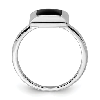 Sterling Silver Onyx Ring - Birthstone Company