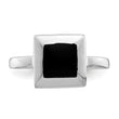 Sterling Silver Onyx Ring - Birthstone Company