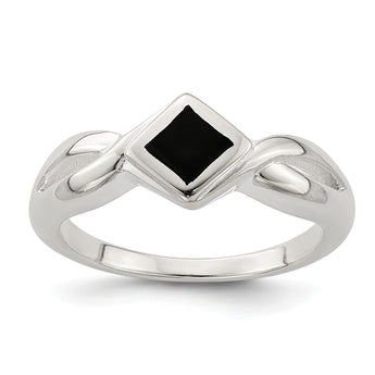 Sterling Silver Onyx Ring - Birthstone Company