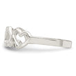 Sterling Silver D/C Heart Ring
