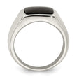 Sterling Silver Synthetic Onyx Ring - Birthstone Company