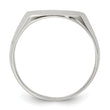 Sterling Silver 14x15mm Closed Back Signet Ring
