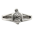 Sterling Silver Solid Turtle Ring