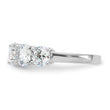 Sterling Silver Rhodium-plated CZ 5-Stone Ring - Birthstone Company