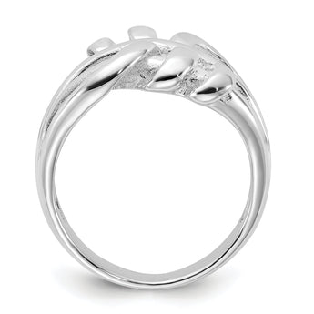 Sterling Silver Polished Fancy Twist Ring