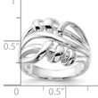 Sterling Silver Polished Fancy Twist Ring