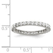 Sterling Silver Rhodium-plated CZ Ring - Birthstone Company