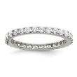 Sterling Silver Rhodium-plated CZ Ring - Birthstone Company