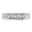 Sterling Silver Rhodium-plated CZ Eternity Band