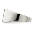 Sterling Silver 11x9mm Solid Back Signet Ring - Birthstone Company