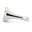 Sterling Silver 11x14mm Solid Back Signet Ring - Birthstone Company