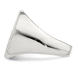 Sterling Silver 18x14mm Open Back Signet Ring