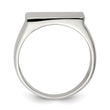 Sterling Silver 19x16mm Closed Back Signet Ring