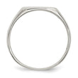 Sterling Silver 11x12mm Closed Back Signet Ring - Birthstone Company