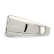 Sterling Silver Rhodium-plated Men's Onyx Ring