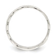 Sterling Silver Enamel, Hammered & Polished Ring