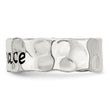 Sterling Silver Enamel, Hammered & Polished Ring
