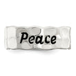 Sterling Silver Enamel, Hammered & Polished Ring