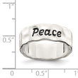 Sterling Silver Enamel, Hammered & Polished Ring