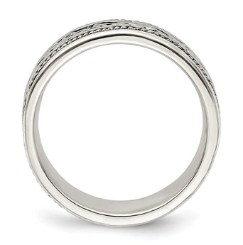 Sterling Silver Antiqued Band