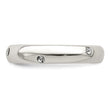 Sterling Silver Stellux Crystal Ring