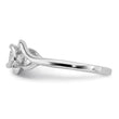 Sterling Silver Rhodium Plated CZ Ring