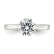 Sterling Silver Polished CZ Ring