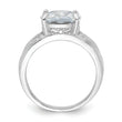 Sterling Silver Cushion CZ Ring