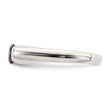 Sterling Silver Purple Round CZ Ring