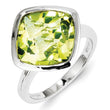 Sterling Silver Lemon Quartz Ring, Size 9 - Birthstone Company
