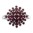 Sterling Silver Rhodium-plated Ruby Ring
