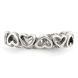 Sterling Silver Antiqued Heart Toe Ring
