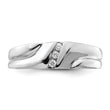 Sterling Silver Rhodium Plated Diamond Men's Ring