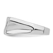 Sterling Silver Rhodium Plated Diamond Men's Ring