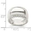 Sterling Silver Twisted Dome Stacked Ring