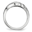 Sterling Silver Blue Diamond Fancy Marquise Ring