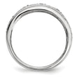 Sterling Silver Black/White Diamond Ring
