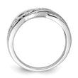 Sterling Silver Rhodium Plated Diamond LOVE Ring