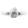 Sterling Silver Rhodium-plated Polished Ladybug Children's Ring