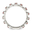 Sterling Silver Polished Pink CZ Children's Ring