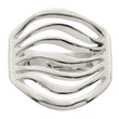 Sterling Silver Polished Wave Ring