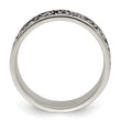 Sterling Silver Polished and Antiqued Filigree Women's Ring