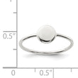 Sterling Silver Polished Circle Ring
