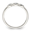 Sterling Silver Polished CZ Ring