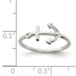 Sterling Silver Polished Anchor Ring